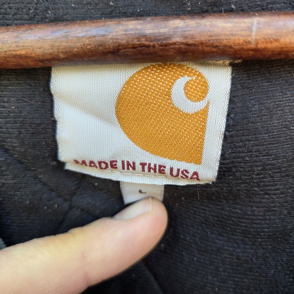 Vintage Carhartt Hooded Active Jacket Faded and Rare "Gravel" Grey J140 GVL - Picture 8 of 8